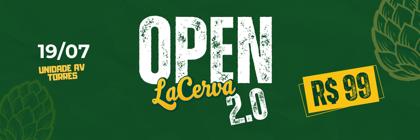 OPEN BAR 2.0 - A Segunda vem ainda melhor!